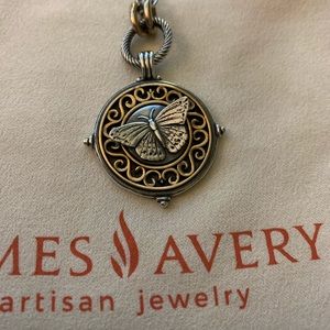 James Avery bronze and silver pendant